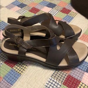 Jambu brown sport wedge heels size 10 EUC